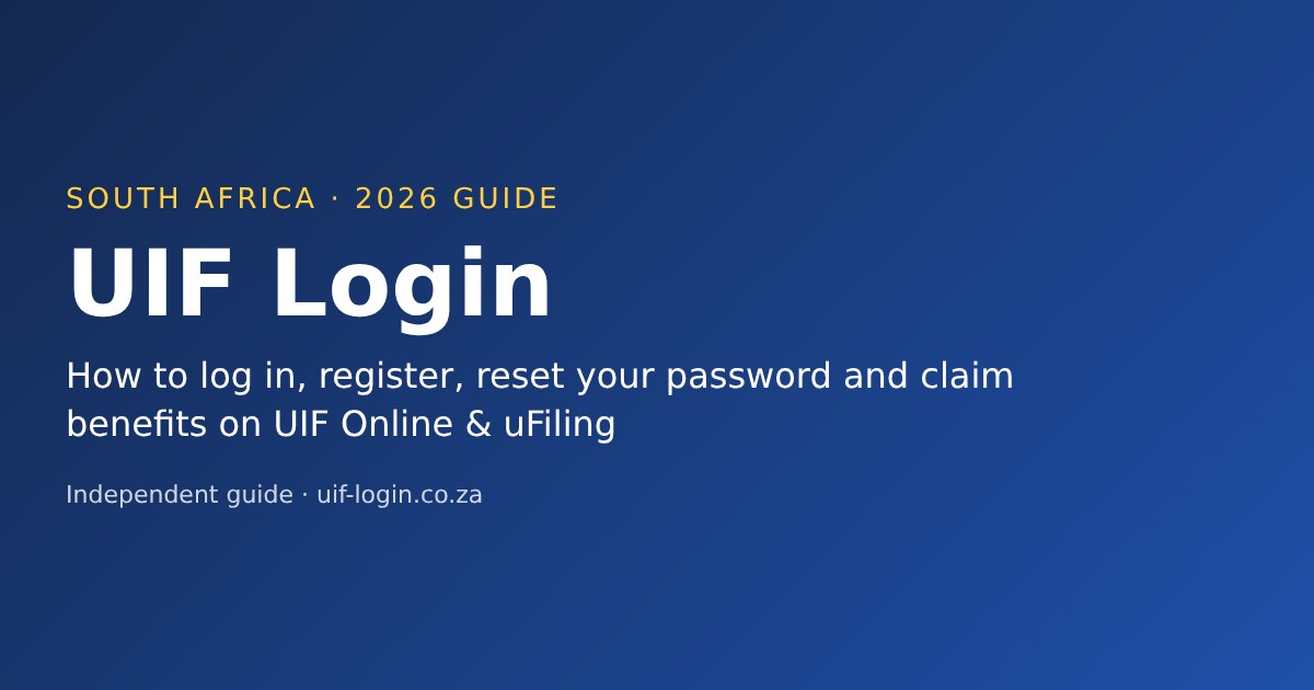 UIF login guide South Africa 2026